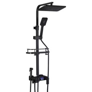 Rain shower head set